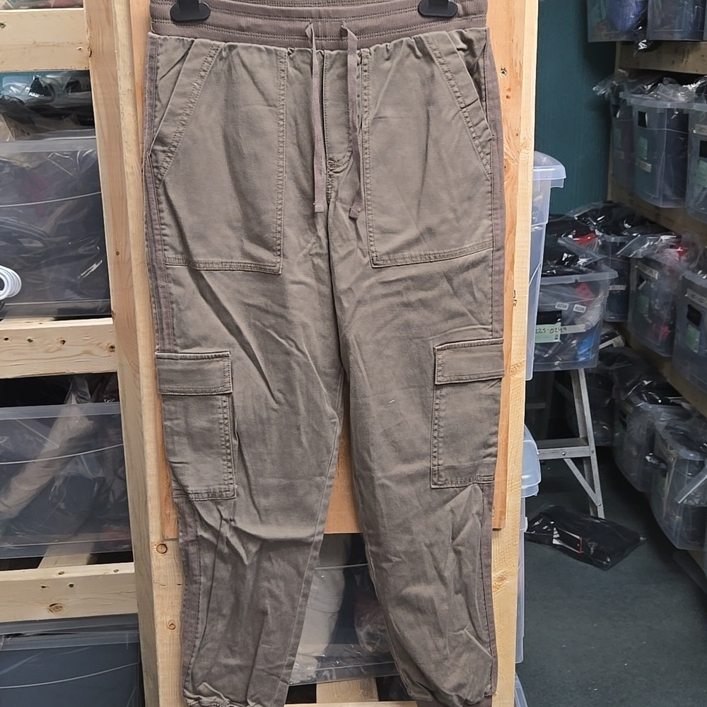 Splendid Size XS Faded Brown High Waisted Cargo Jogger Style Pant